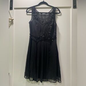 Oasis Black Embellished Midi Dress